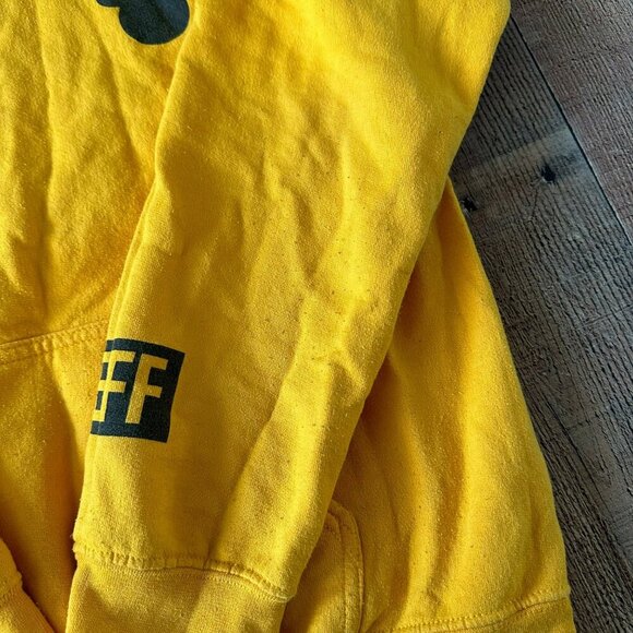 Neff Yellow Hoodie With Mickey Mouse Print - Picture 4 of 11